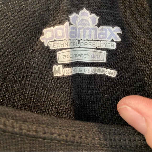 POLARMAX Technical Base Layer Top Acclimate Dry Black Medium - Picture 5 of 5